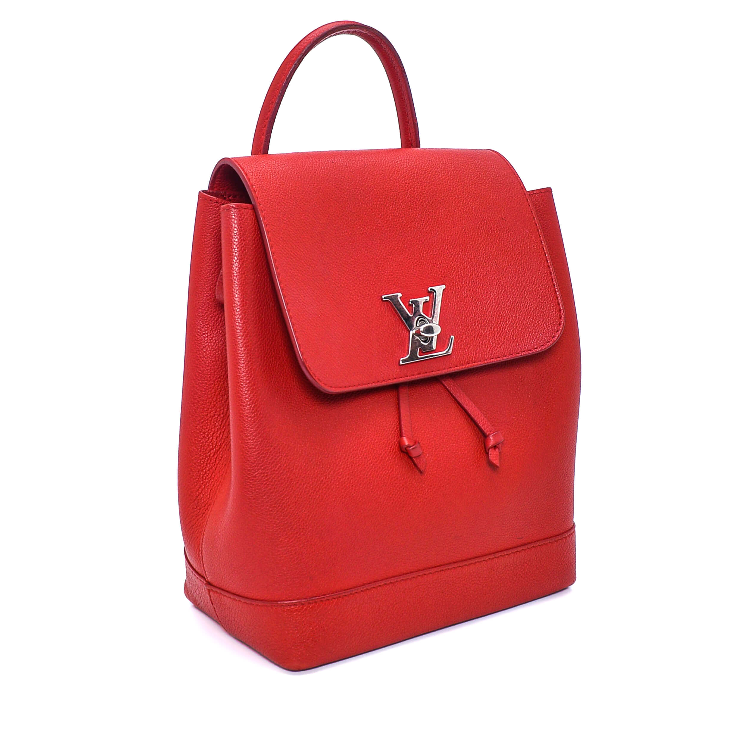 Louis Vuitton - Red Leather Lockme Backpack II